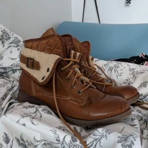Brown ankle boots